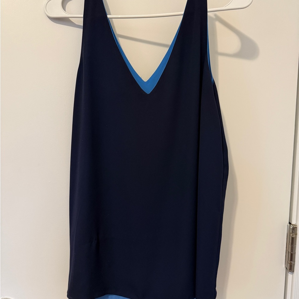 Lilly Pulitzer Reversible Navy and Cornflower Blue Camisole